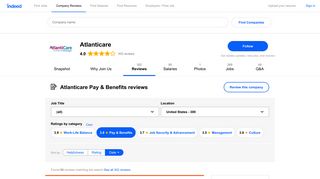 Working at Atlanticare: 88 Reviews about Pay & Benefits | Indeed.com