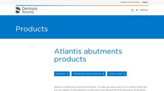 Atlantis abutments products - Dentsply Sirona