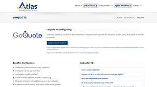GoQuote Instant Quoting - Atlas General Insurance Services