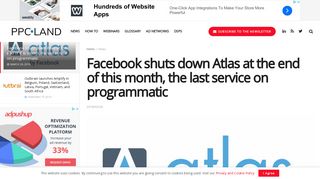 Facebook shuts down Atlas at the end of this month, the last service on ...