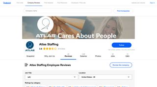 Working at Atlas Staffing in Spokane, WA: Employee Reviews | Indeed ...