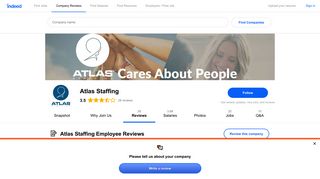 Working at Atlas Staffing: Employee Reviews | Indeed.com