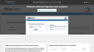 Atlas Net Worldgroup. AtlasNet NP Login - FreeTemplateSpot