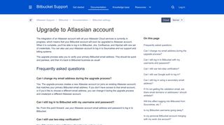 Upgrade to Atlassian account - Atlassian Documentation