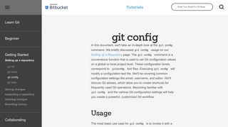 git config | Atlassian Git Tutorial