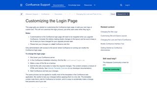 Customizing the Login Page - Atlassian Documentation