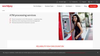 ATM processing services | Worldpay