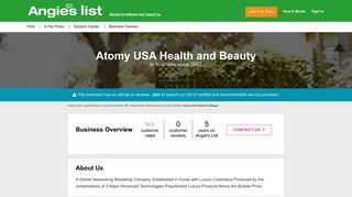 Atomy USA Health and Beauty Reviews - Burtonsville, MD | Angie's List