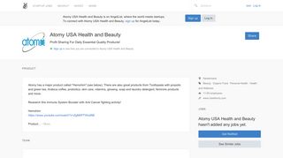 Atomy USA Health and Beauty Careers, Funding, and Management ...