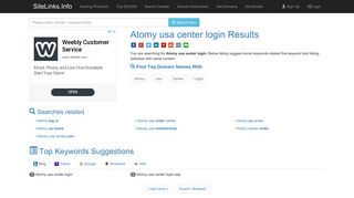 Atomy usa center login Results For Websites Listing - SiteLinks.Info