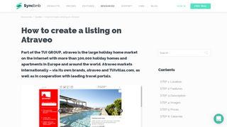 How to create a listing on Atraveo - Syncbnb