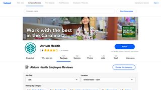 Working at Atrium Health: 1,225 Reviews | Indeed.com