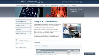 Apply to AT Still University - ATSU