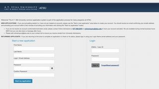 AT Still University - Online Application - ATSU
