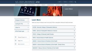 Connect with A.T. Still University - ATSU