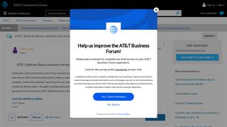 AT&T Address Book contacts retrieval - AT&T Community
