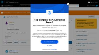 Application status - AT&T Community Forums
