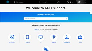 AT&T Internet Service Support