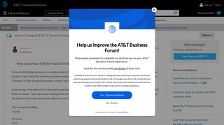 How to Contact AT&T if You Don't Have Access to a ... - AT&T ...