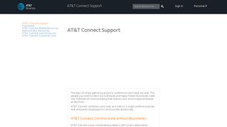AT&T Connect Support - AT&T Business