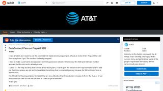 DataConnect Pass on Prepaid SIM : ATT - Reddit