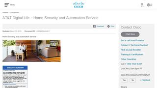 AT&T Digital Life – Home Security and Automation Service - Cisco