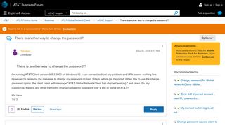 There is another way to change the password?! - AT&T Community
