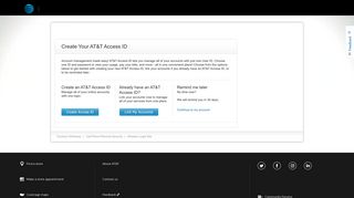 Create Your AT&T Access ID