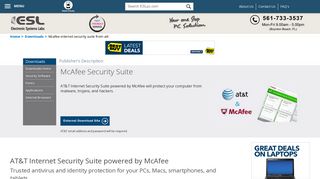 FREE AT&T Internet Security Suite powered by McAfee - ESL ...