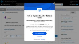 one time online payment - AT&T Community