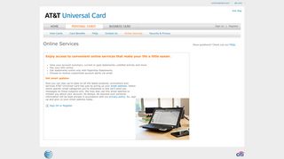 AT&T Universal Card: Online Services