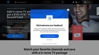 AT&T U-verse TV Package - Check U-verse Availability