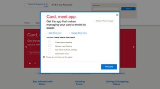 AT&T my Rewards - Home Page - Bank of America