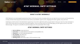 AT&T Webmail SMTP Settings - A Know-How Guide for a Beginner