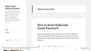att.com email – AT&T Email Password Reset