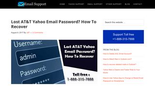 Steps To Recover Lost AT&T Yahoo Email Password +1-888-315 ...