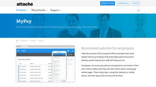 MyPay personal inbox for employees | Attaché Software