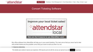 Box Office Software | AttendStar