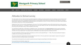 Attitudes to School survey - Westgarth Primary School