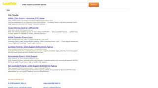 Search results for child support custodial parent - LocalToUs