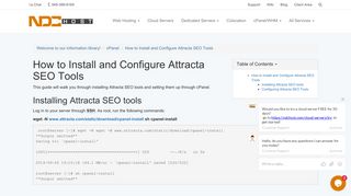 How to Install and Configure Attracta SEO Tools [Wiki] | NDCHost
