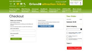 Log in and book those tickets - Orlando Attraction Tickets