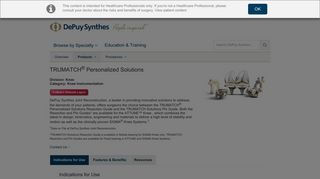 TRUMATCH® Personalized Solutions | DePuy Synthes Companies