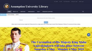 Assumption University Library - Home