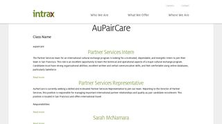 AuPairCare | Intrax