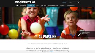 Au Pair Link | New Zealand - NewZealand.com