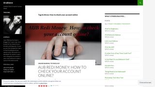 AUB Redi Money: How to check your account online? - Arialleeve