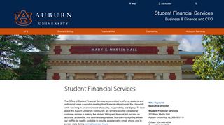 Auburn University - Student Financial Services Home