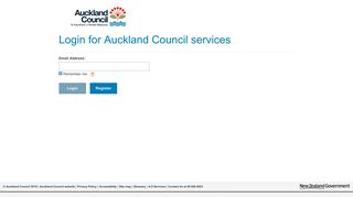 Login for Auckland Council services