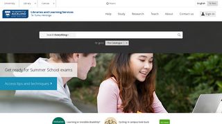 Libraries and Learning Services - The University of Auckland